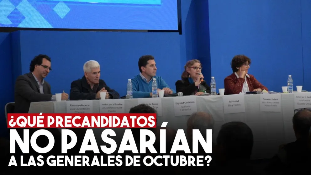 ¿Qué precandidatos no pasarían a las generales de octubre?