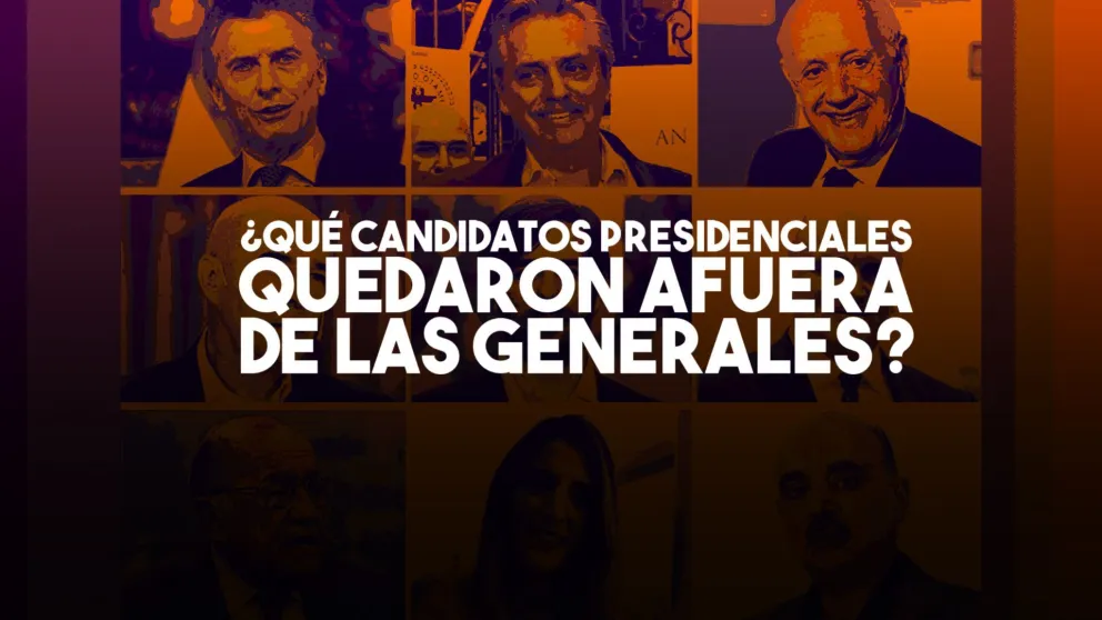¿Qué candidatos presidenciales quedaron afuera de las generales?