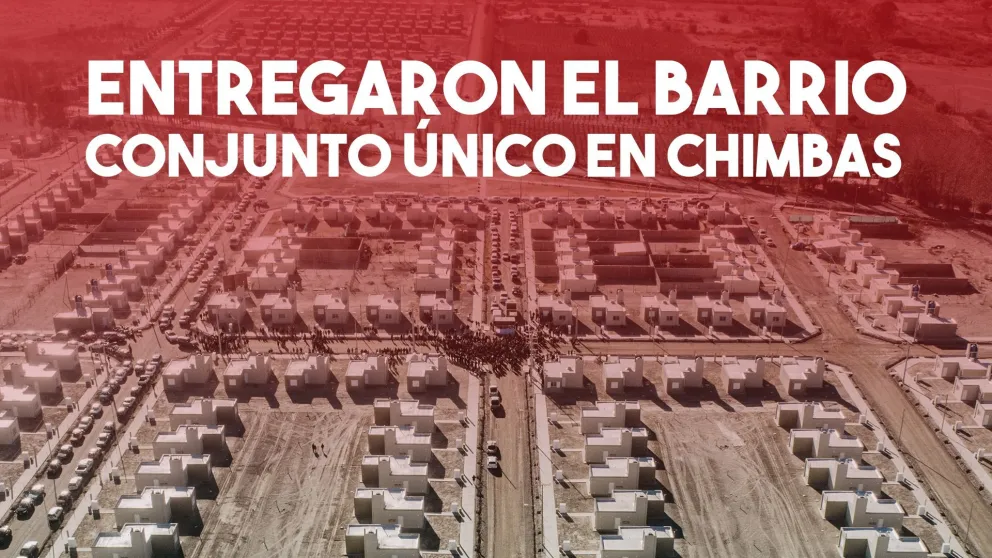 Entregaron el barrio Conjunto Único en Chimbas