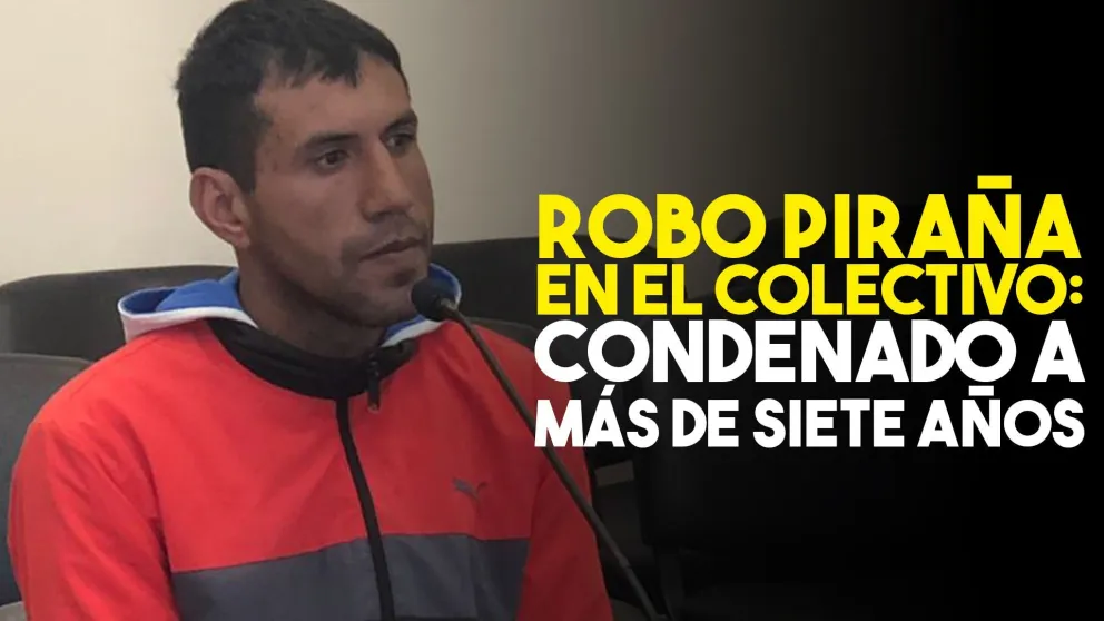 Robo piraña en el colectivo: lo condenaron a más de siete años