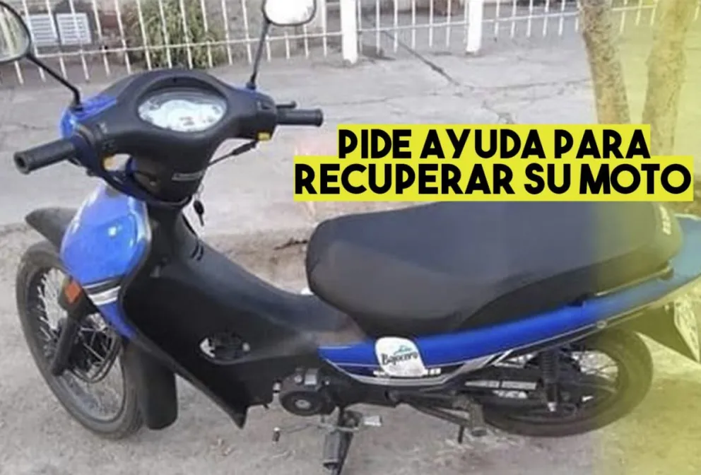 Le robaron su moto, su herramienta de trabajo
