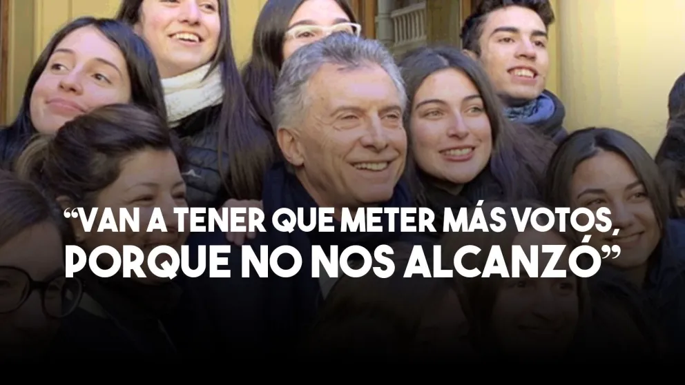 Macri: "Van a tener que poner más votos porque no nos alcanzó"