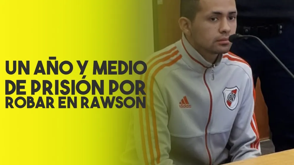 Trabajos comunitarios y más de un año y medio de cárcel por robar en Rawson