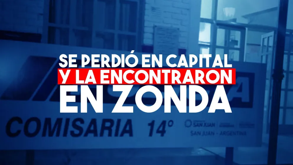 Desapareció y la encontraron en Zonda