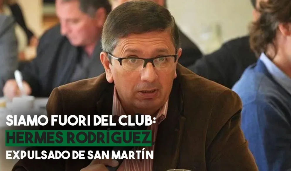 Hermes Rodríguez, expulsado de San Martín