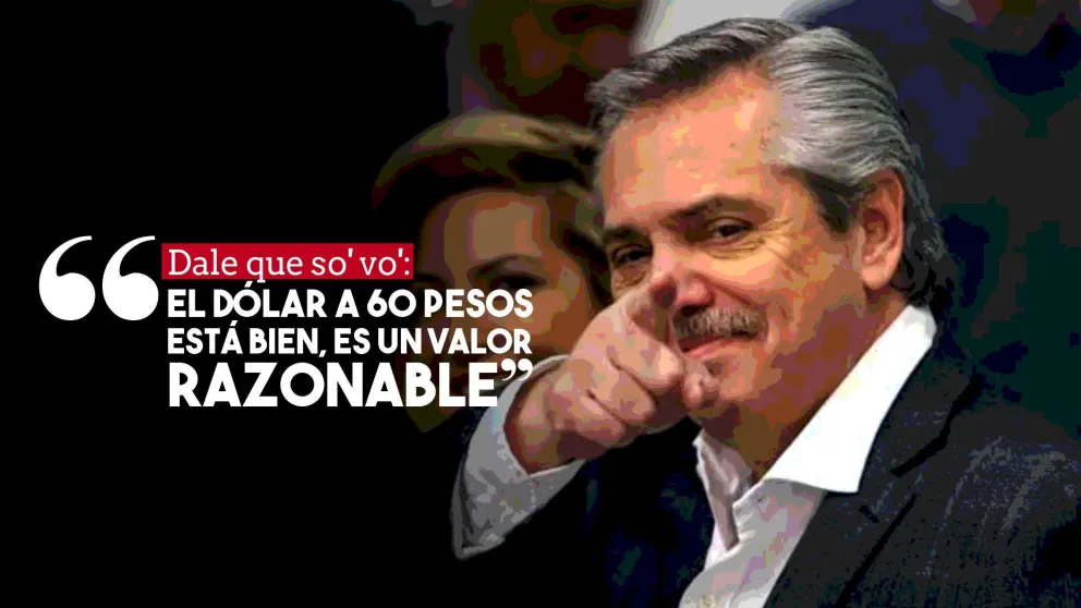 Alberto Fernández: "El dólar a $60 está en un valor razonable"