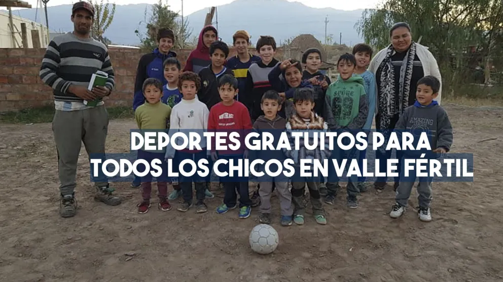 Deportes gratuitos para todos los chicos en Valle Fértil