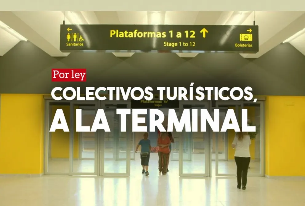 Por ley los colectivos turísticos y oferta libre de transporte partirán desde las terminales