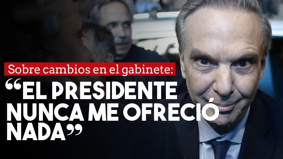 Miguel Pichetto habló de los rumores que lo ubican en el gabinete: "Descarto totalmente la versión"