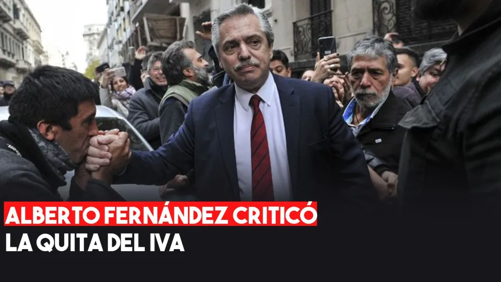 Fernández dijo que "no parece razonable" reducir el IVA de los alimentos