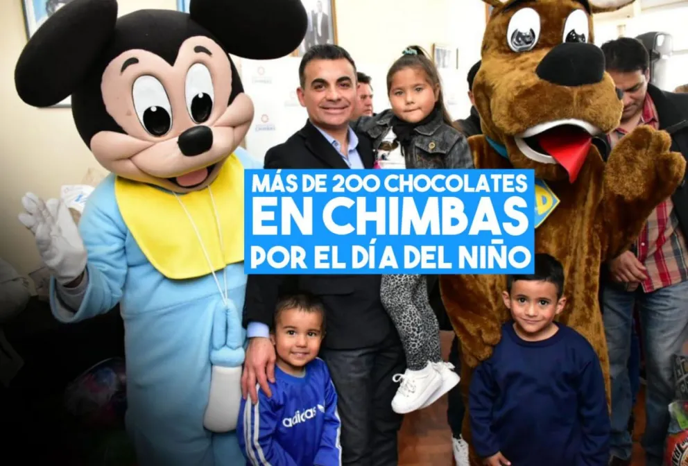 Festejos por el día del niño en Chimbas