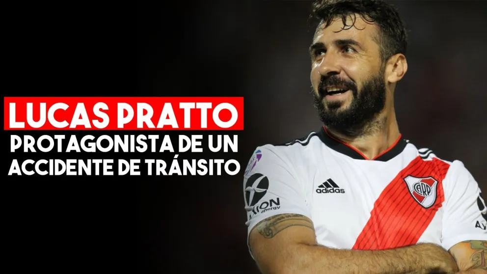 Pratto chocó a un motociclista