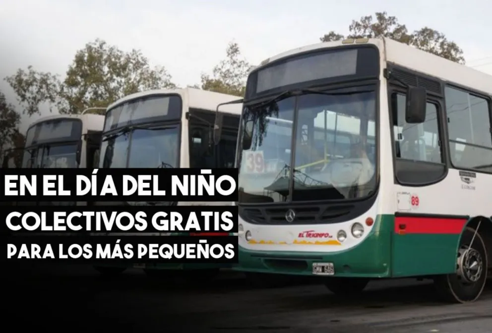 Un empresa de colectivos dejará viajar gratis a los niños en su día