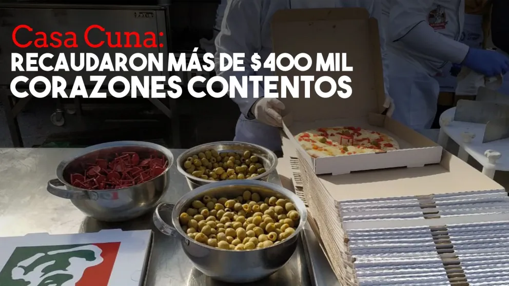 Lo recaudado por las venta de pizzas y empanadas en Capital ayudará a Casa Cuna