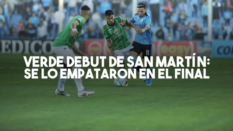 San Martín ganaba, no lo sostuvo y se lo empataron en el final