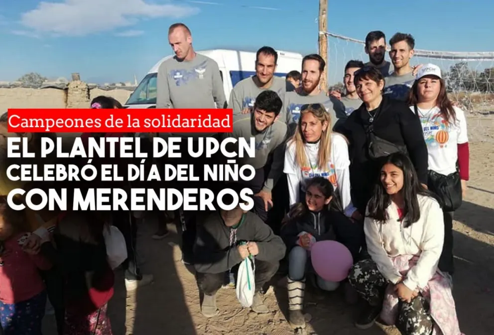 Por el Día del Niño, jugadores de UPCN visitaron merenderos