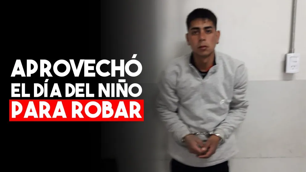 Le robó a una joven en el festejo del día del niño