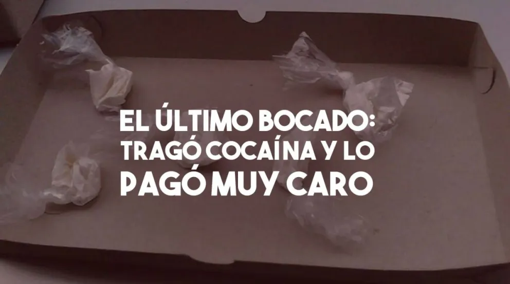 Para zafar de la Policía, un narco tragó cocaína y murió