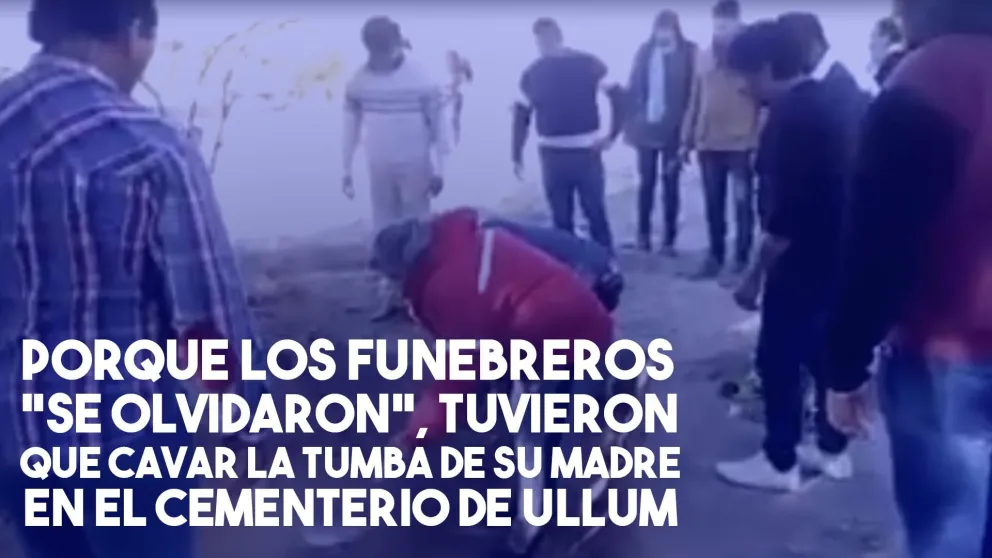 Indignante: tuvieron que cavar la tumba de su madre