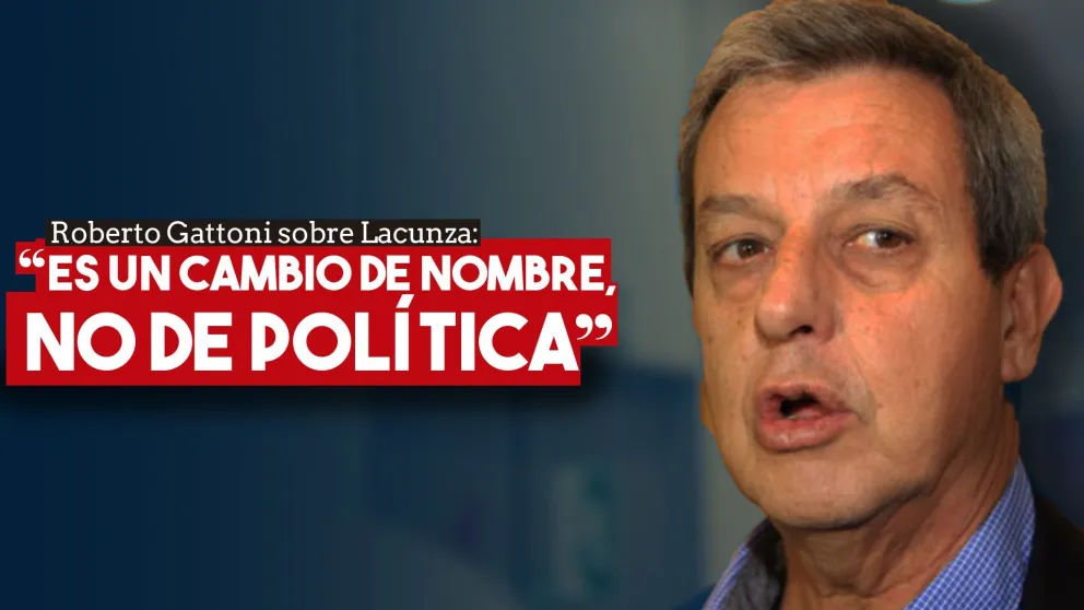 Roberto Gattoni sobre la asunción de Lacunza: “Es un cambio de nombre, no de política”