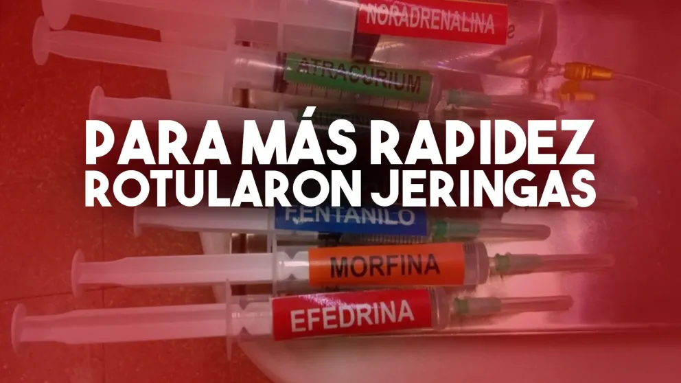 Nueva rotulación de jeringas previene errores en la administración