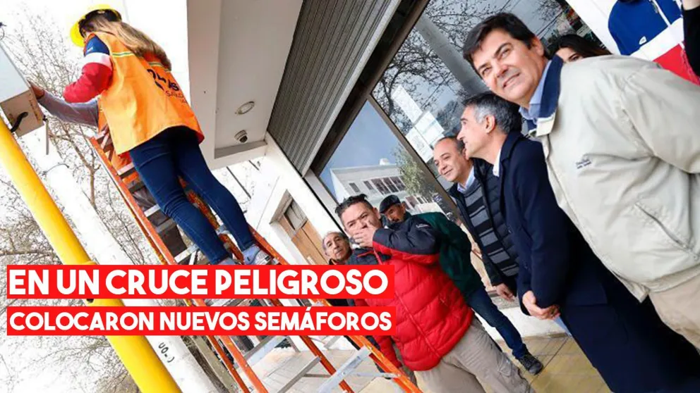 Colocaron nuevos semáforos en Avenida Alem y Pedro Echagüe