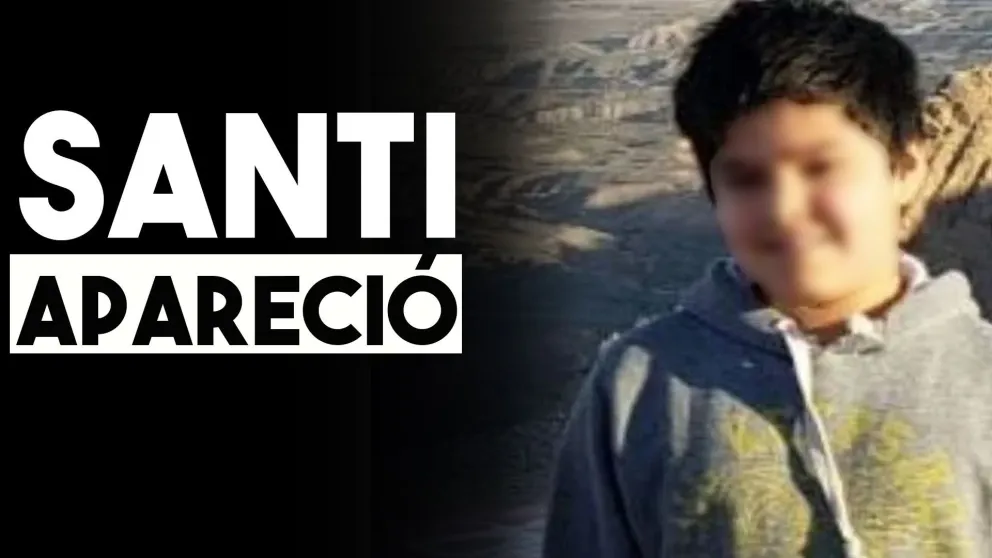 Apareció el niño que era buscado por su familia