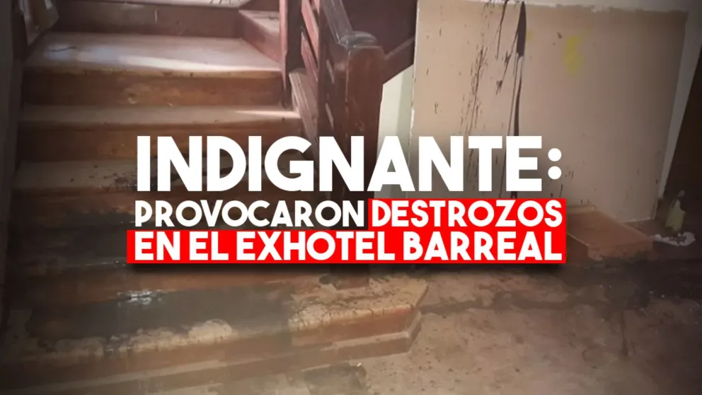 Atacaron y destruyeron el exhotel Barreal