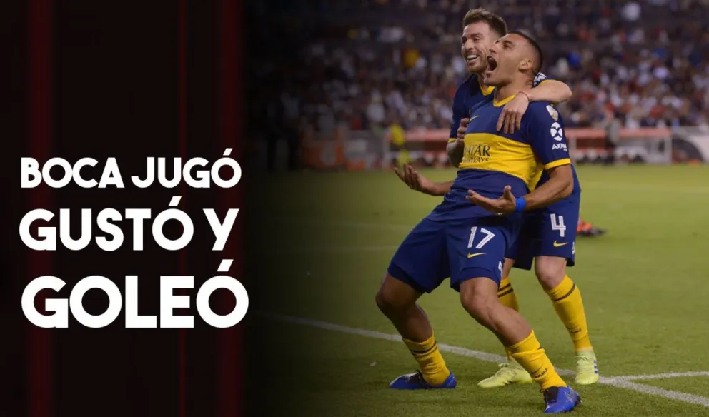Boca goleó a la Liga y quedó a un paso de las semifinales de la Copa Libertadores