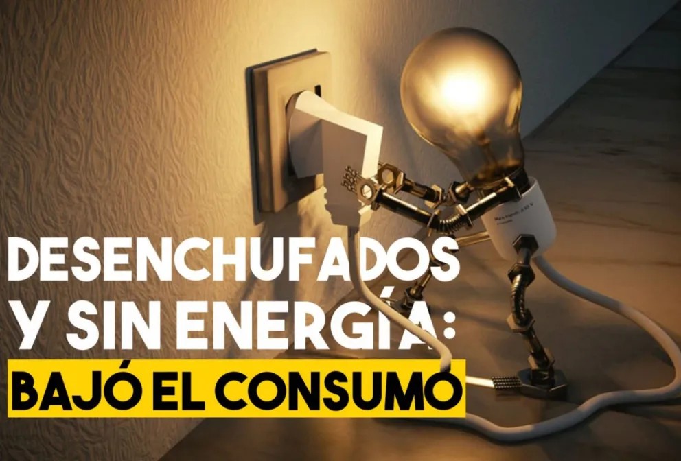El consumo de energía eléctrica cayó un 9%, el doble que la media nacional
