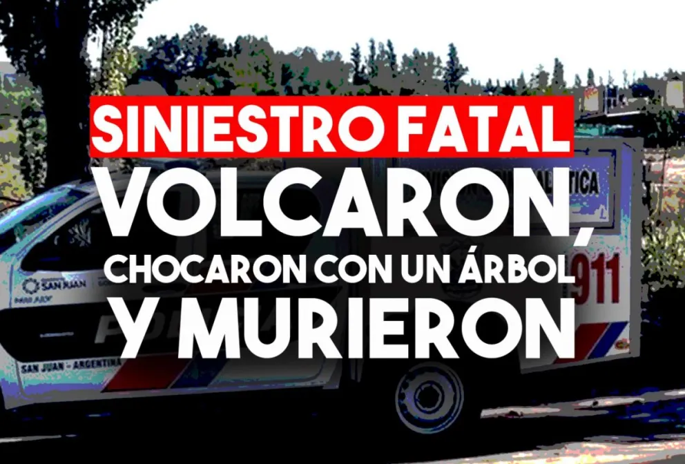 Tres jóvenes murieron en un siniestro vial en Chimbas