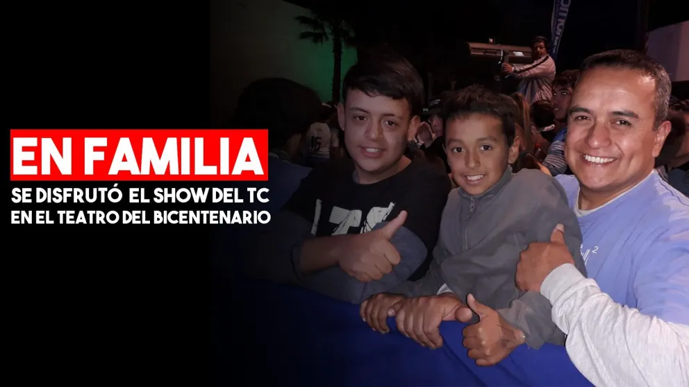Gran cantidad de sanjuaninos disfrutaron del show del TC en el Teatro del Bicentenario