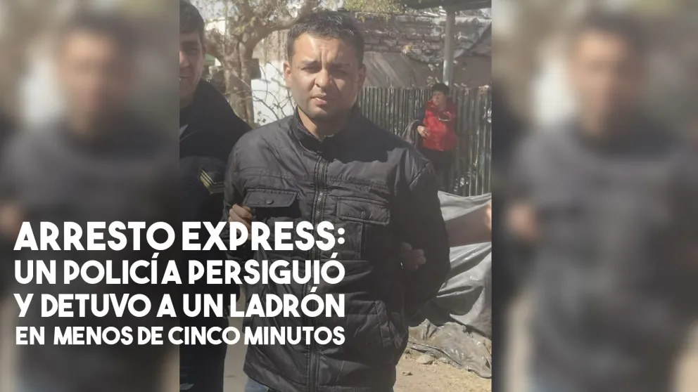 Arresto express: persiguió a un ladrón y lo detuvo en menos de cinco minutos