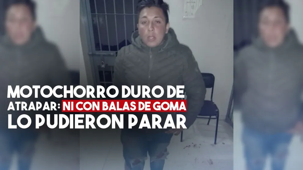 Robó un celular, se fugó, recibió un balazo de goma y lo tuvieron que sacar a la fuerza de su casa