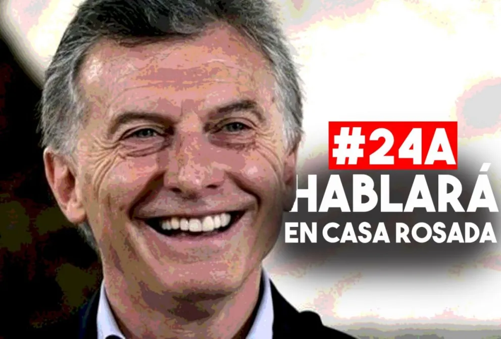 #24A: Macri irá a Casa Rosada donde están concentradas miles de personas en su apoyo