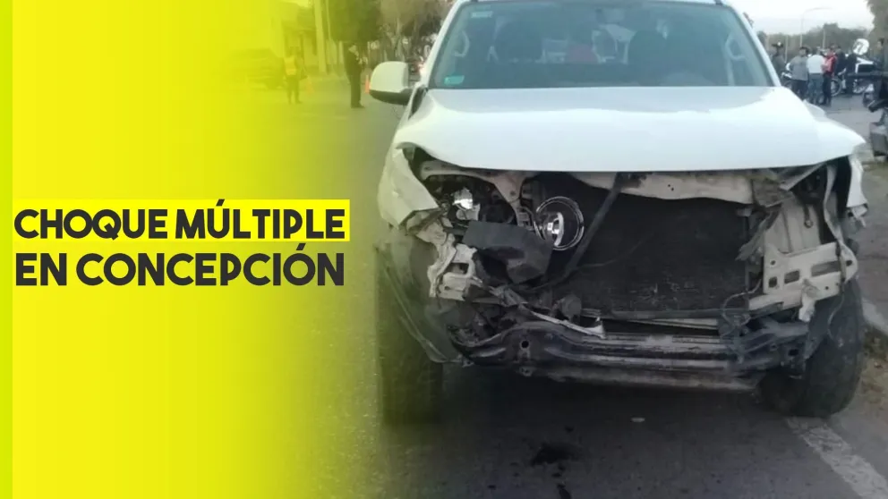 Triple choque en Concepción