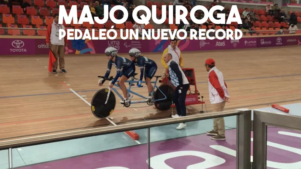 María José Quiroga hizo récord argentino en tándem