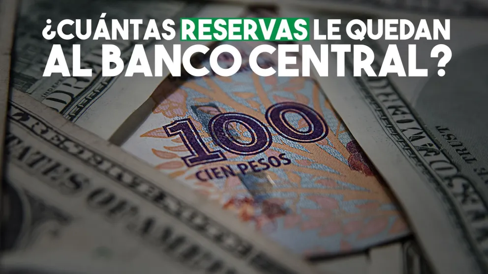 ¿Cuántas reservas le quedan al Banco Central?