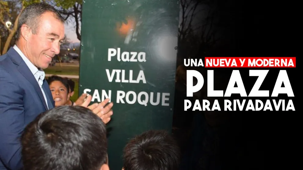Inauguraron la Plaza San Roque en Rivadavia