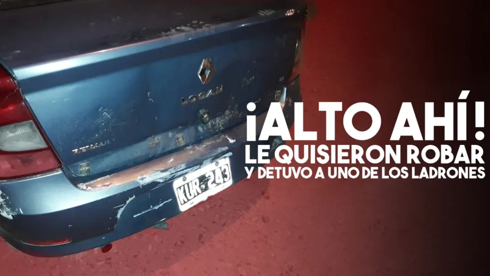 Rompieron un auto para robar y el dueño detuvo a uno de ellos