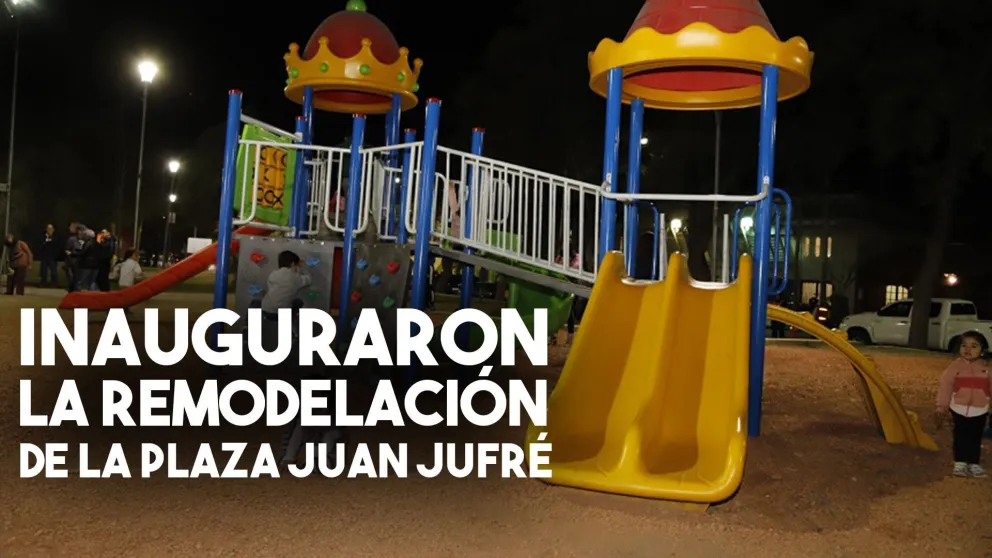 Inauguraron las obras de remodelación de la Plaza Juan Jufré