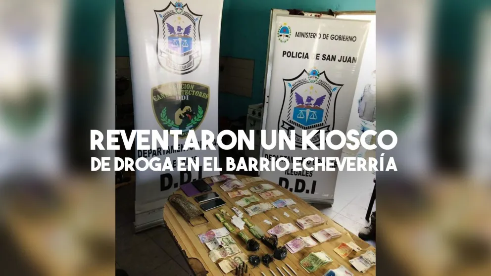 Desbarataron un kiosco de droga en el Barrio Echeverría