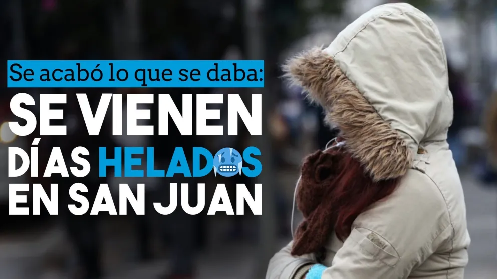 Desde este domingo se espera una helada en San Juan