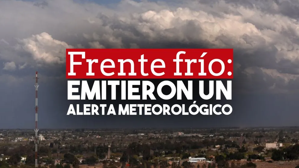Emitieron un alerta por el ingreso del frente frío