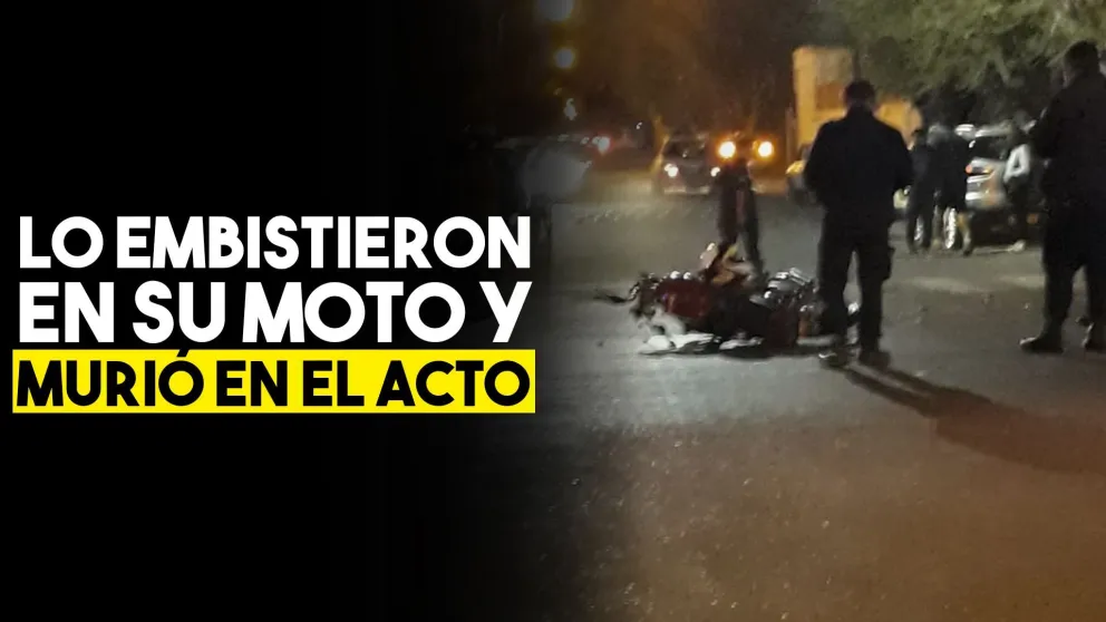 Un joven motociclista murió en un accidente de tránsito en Albardón