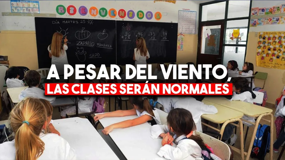 Las clases serán normales para el turno tarde