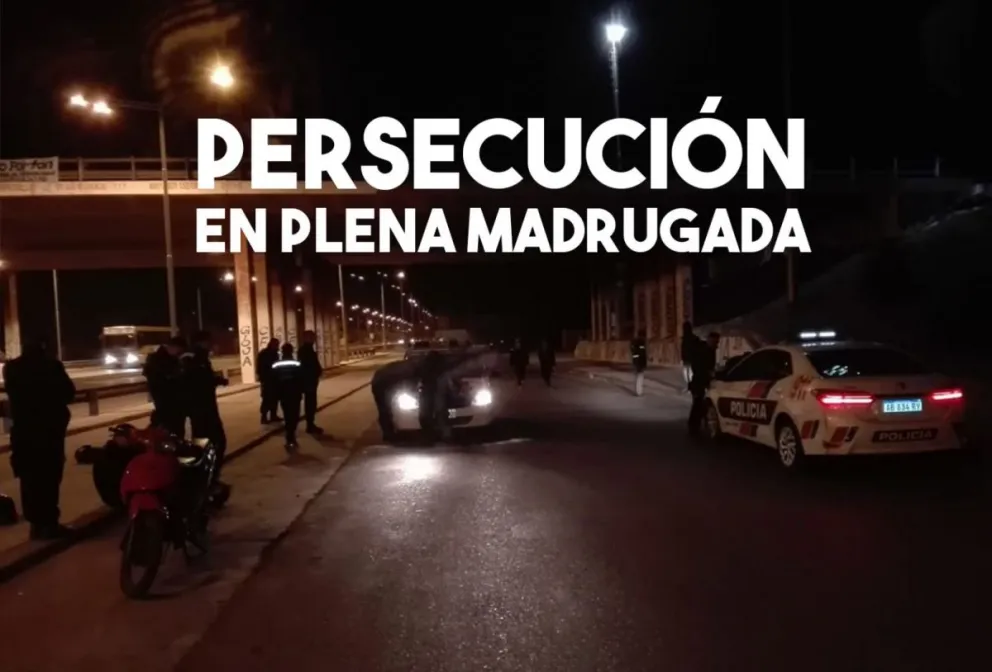 Motochorros robaron a punta de cuchillo y fueron detenidos tras una persecución