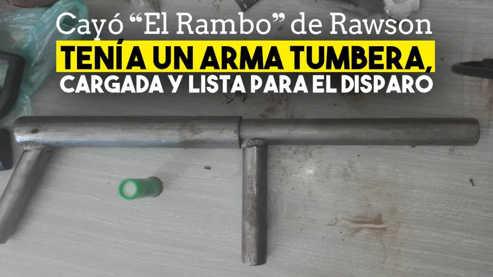 Cayó por tener una tumbera cargada y lista para el disparo