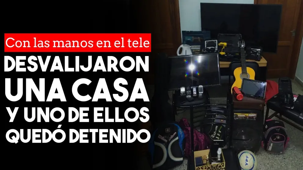 Desvalijaron una casa y en la huida tiraron lo robado