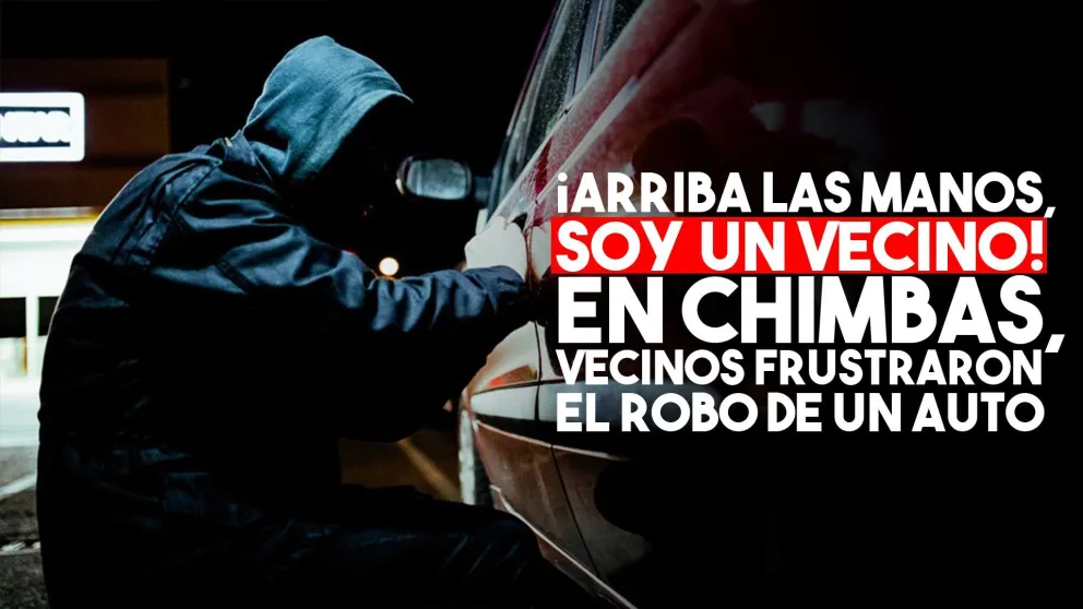 Forzaron un vidrio e intentaron robar un auto pero un vecino detuvo a uno de ellos